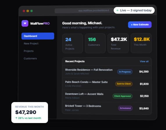 WallFlow PRO — SaaS · Service Businesses