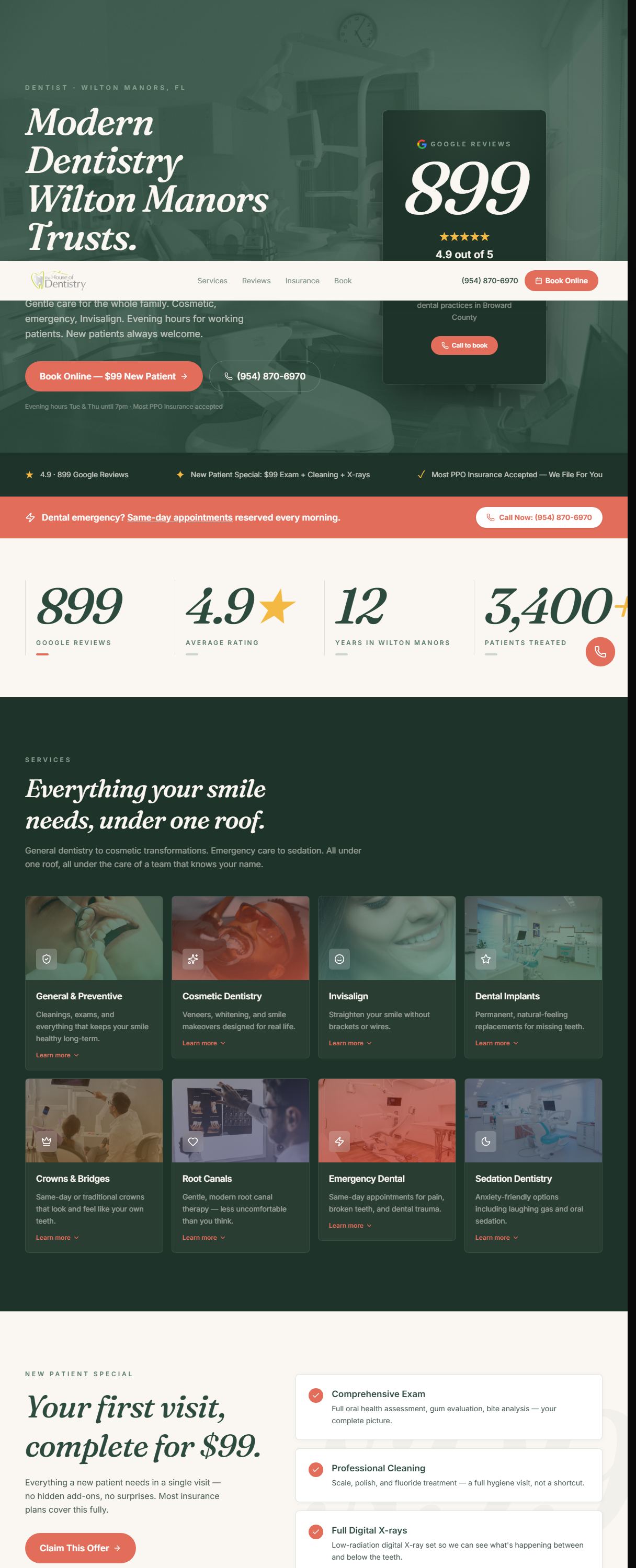 The House of Dentistry — Dental Practice website