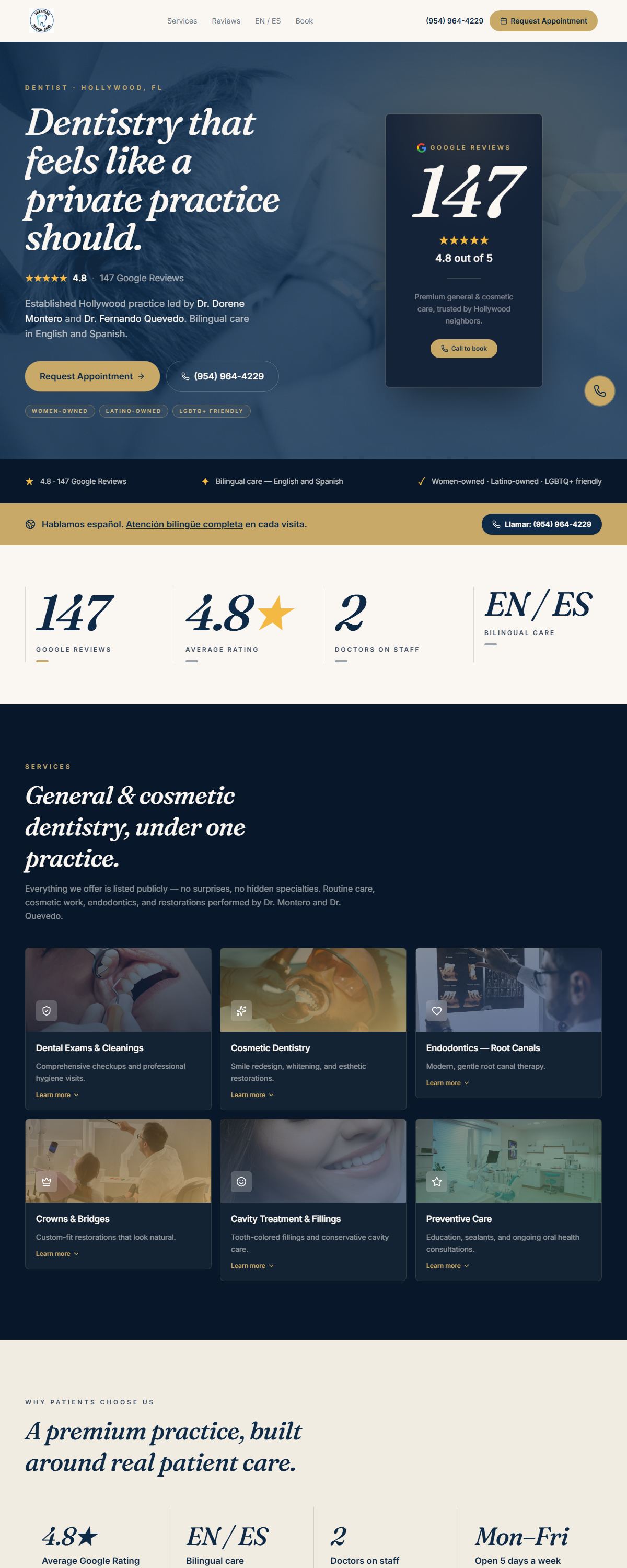 Sheridan Dental Care — Dental Practice website