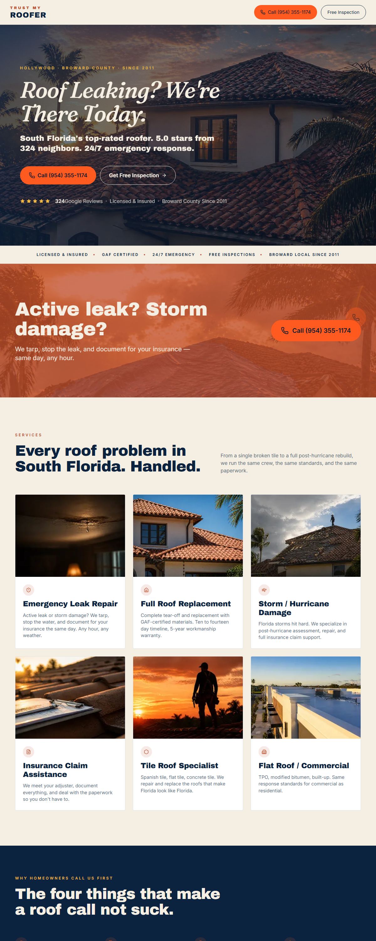 Trust My Roofer — Roofing website
